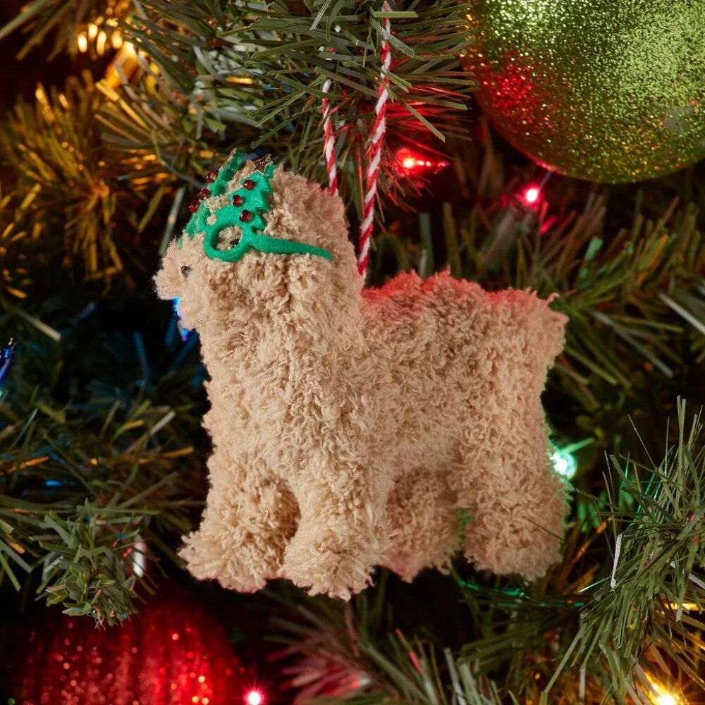 Labradoodle Dog Ornament Target Wondershop New